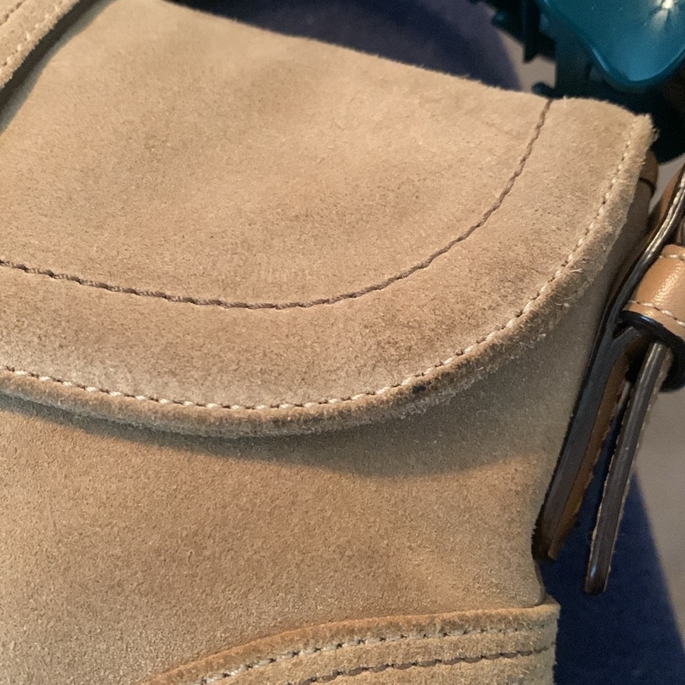 Coach Tan Suede Mini Soho Shoulder Bag - Picture 15 of 16